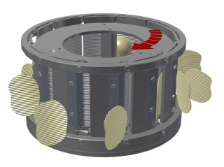 řezací hlava Centris 315 řez V-plátek